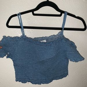 Off the shoulder crop top